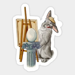 Kaninchen Kunst Sticker